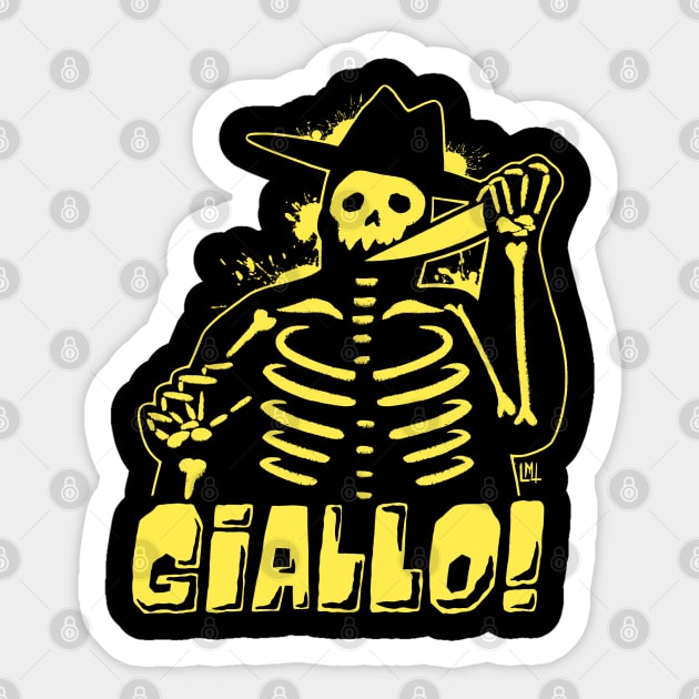 Giallo Sticker by LoudMouthThreads